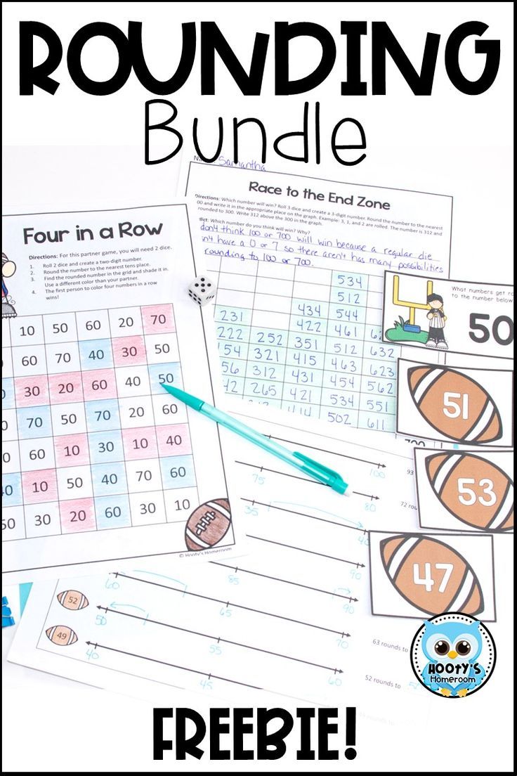 rounding bundle with numbers to 10 and ten on it