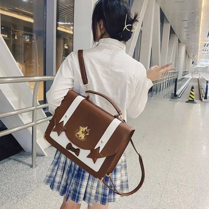 UAKISS - New Sweet Cambridge Backpack Fashion JK Uniform Messenger Crossbody Bag Bow Design PU Satchels All Match School Bag сумка Small size Length 25:cm width :8cm height :17cm Large size Length :35cm width :10cm height :24.5cm Cute Beige Bags For Students, Beige Crossbody Chest Bag For School, Beige Backpack Chest Bag For School, School Crossbody Satchel Mobile Phone Bag, Beige Chest Bag Backpack For School, School Satchel Chest Bag With Large Capacity, Preppy Standard Backpack For Everyday Use, Preppy Standard Backpack For Daily Use, Beige Chest Backpack For School