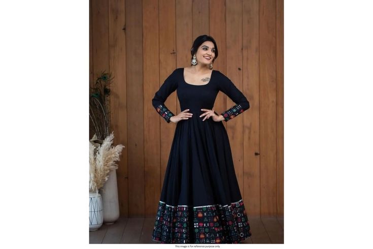 Gowns Online, Black Gown, India, Black