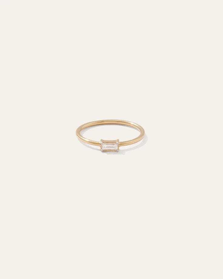 14K Gold East West Diamond Baguette Ring Diamond Baguette Ring, Diamond Baguette, Baguette Diamond Rings, Dainty Gold Rings, Diamond Stacking Rings, Baguette Ring, Gold Ring Stack, Tiny Diamond, Sell Gold