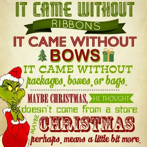 an image of a christmas poster with the words it came without ribbons, it came without bows