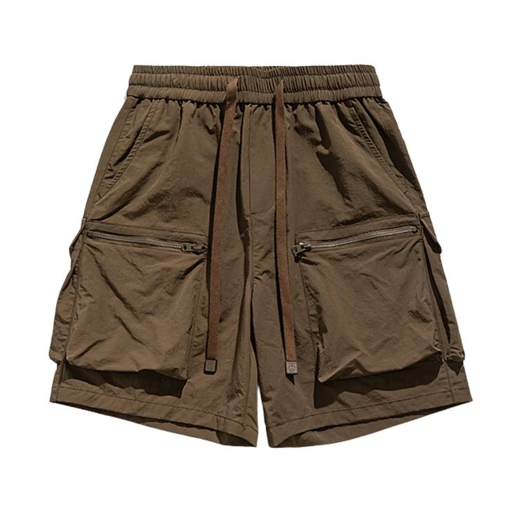 Vintage Solid Drawstring Shorts – AokLok (Kclot) Men Reference, Free Scarf, Japan Vintage, Cargo Shorts Men, Office Attire, Shorts Men, Adjustable Waistband, Fashion App, Men's Shorts