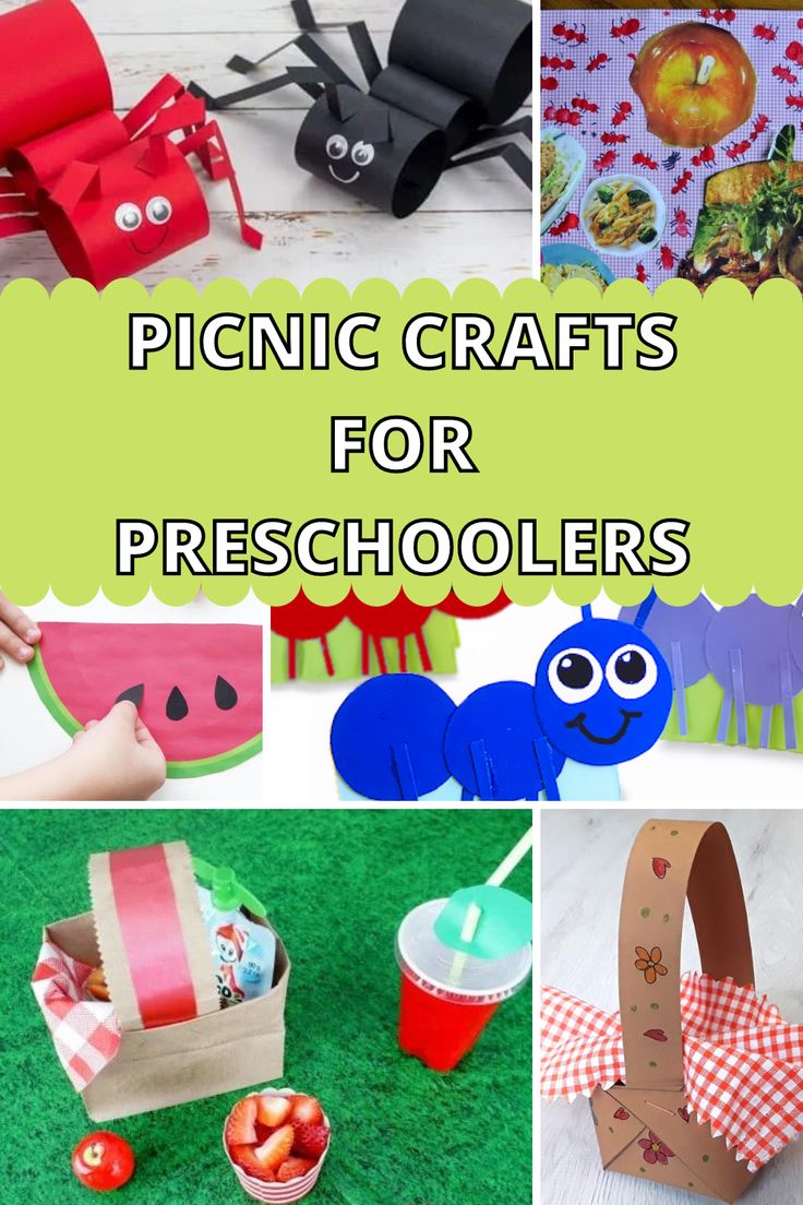 paper crafts for preschoolers to make with their own hands and feet, including apples, watermelon