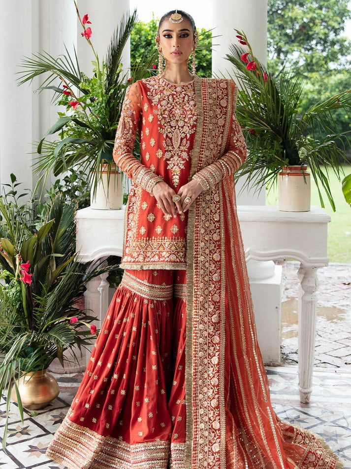 Brand: Imrozia PremiumProduct Code: IB-32 LailaCollection: Imrozia Premium Embroidery Dastaan Unstitched Bridal CollectionFabric: Net DESIGN DETAILS: Embroidered Net For Front Embellished With Handmade Embroidered Net For Back Embellished With Handmade Embroidered Net For Sleeves Embellished With Handmade Embroidered Organza For Dupatta Embroidered Organza For Front & Back Chak Patti Embroidered Organza For Front & Back Border Embroidered Organza For Sleeves Border Embroidered Organza For Sharar Pakistani Sharara, Pakistani Bridal Dress, Pakistani Wedding Dress, Net Dress, Readymade Saree, Chiffon Collection, Party Kleidung, Pakistani Wedding Dresses, Luxury Bridal