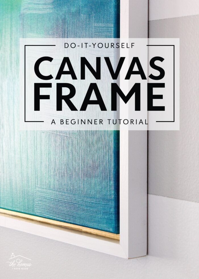 a painting with the words do - it - yourself canvas frame above it