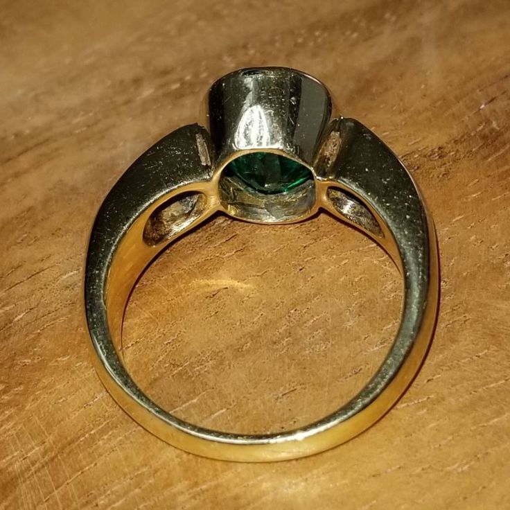 GORGEOUS 18k yellow gold Vintage Engagement ring treated green Colombia Emerald ring . center oval shape treated green emerald weight 3.14ct. size 11.4x9.3mm nice vivid green color ,clean, very lively ,nice cut . side two oval natural sapphire total weight 1.10ct. Ring SIZE 6 Resizable Retail value $9,500 net. Cert Appraisal available Oval Emerald Ring With Bezel Setting, Oval Green Ring With Bezel Setting, Green Oval Ring With Bezel Setting, Heirloom Oval Emerald Ring, Pear-shaped Brilliant Cut Green Emerald Ring, Green Pear-shaped Brilliant Cut Emerald Ring, Heirloom Oval Green Emerald Ring, Classic Pear-shaped Green Ring, Classic Green Pear-shaped Ring