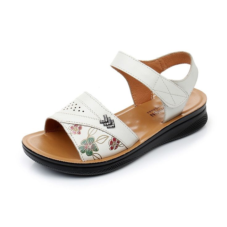 Shipping: WorldwideExpressShipping AvailableDelivery time: 7-15Days Fast ShippingReturns: Fast refund, 100% Money Back Guarantee. Brand Name: WOIZGICHeel Height: Low (1cm-3cm)With Platforms: YesPlatform Height: 0-3cmSandal Type: BasicOrigin: Mainland ChinaOccasion: CasualUpper Material: Genuine LeatherUpper-Genuine Leather Type: Cow LeatherOutsole Material: PUBack Counter Type: Back StrapPattern Type: PrintSide Vamp Type: OpenFit: Fits true to size, take your normal sizeStyle: EthnicHeel Type: W Summer Cream Flat Slingback Sandals, White Slip-on Wedge Sandals For Summer, White Closed Toe Sandals For Summer, White Closed Toe Sandals For Spring, White Slingback Sandals For Summer, White Comfortable Slingback Sandals For Summer, White Slingback Sandals For Summer Vacation, Comfortable White Slingback Sandals For Summer, Comfortable White Ankle Strap Sandals