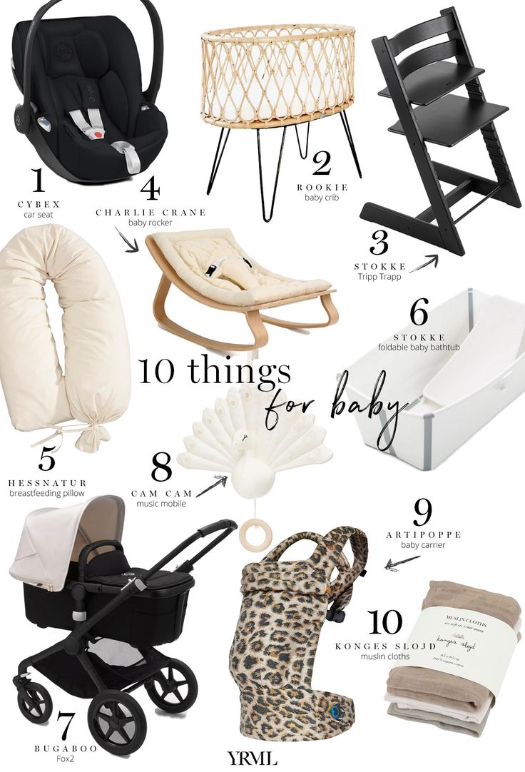 the top ten things for baby's first year to be in their car seat