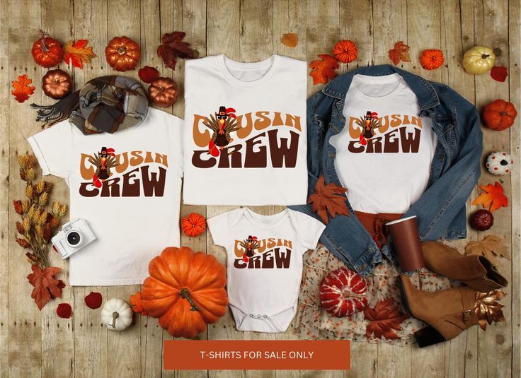 This Listing is for the T-shirts Only Celebrate family this season with our Cousin Crew Thanksgiving Shirt! Designed for all the cousins to match, this cozy and fun tee adds a playful touch to your Thanksgiving gatherings. Perfect for making memories and showing off your family bond in style! Adult Shirts .: Made with medium fabric (5.3 oz/yd² (180 g/m consisting of 100% cotton for year-round comfort that is sustainable and highly durable.  Youth Shirts .: Made with 100%, midweight (5.3 oz/yd² ( Thanksgiving Parfait, Family Thanksgiving Shirts, Cousin Crew Shirts, Cousin Crew, Family Thanksgiving, Thanksgiving Shirt, Family Celebrations, Fall Kids, Fall Shirt