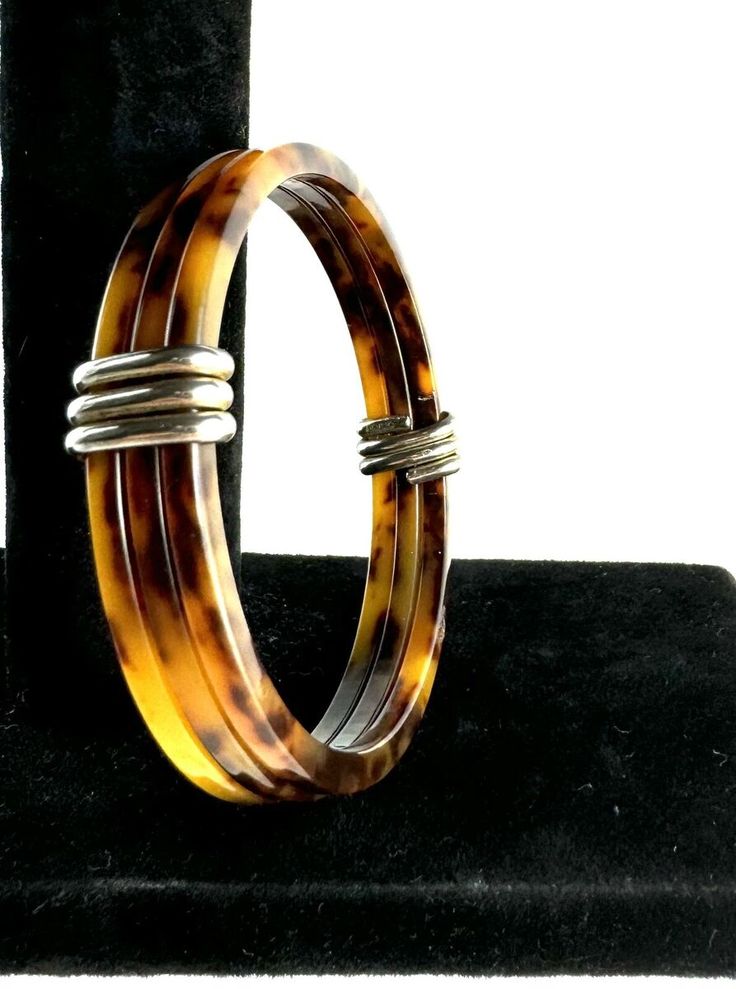 I just added a new item to eBay, Vtg Faux Tortoise And Sterling Bangle Bracelets Spacers Brown And Honey Art Deco! #eBay #eBaySeller Honey Art, Vintage Bangle Bracelets, Art Deco Bracelet, Vintage Bangles, Art Deco Stil, Art Deco Fashion, Bangle Bracelet, Timeless Pieces, Fashion Watches