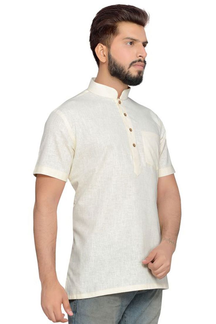 Product Features: Top Color: Lemon Cream Bottom Color: Work: Solid Top Fabric: Blended Cotton Bottom Fabric: Short Kurta Pack Of: 1 Kurta Occasion: Partywear Disclaimer: There will be slight difference in digital to actual image Casual Short Sleeve Kurta For Festive Occasions, Casual White Fitted Kurta, White Casual Top For Festive Season, White Casual Tops For Festive Occasions, White Casual Festive Top, Casual White Top For Festive Season, White Short Sleeve Kurta For Spring, Festive White Short Sleeve Top, Kurta Top