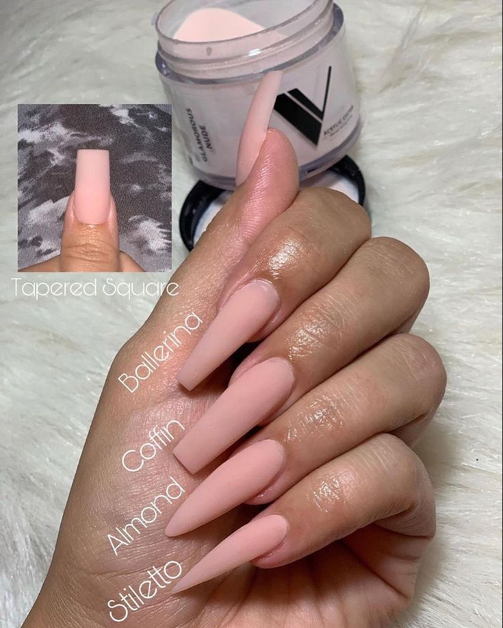 Nail Techniques on Instagram: “Nail Shapes 💅🏻 - What’s Your Favourite? Credit >>> @_kouturenails ••••••••••••••••••�•••••••••••••••••••••••••••••••••••••••••••…” Nail Nude, Ballerina Nails Designs, Ten Nails, Unghie Nail Art, Acrylic Nail Shapes, Pointy Nails, Nail Techniques, Ballerina Nails, Pedicures