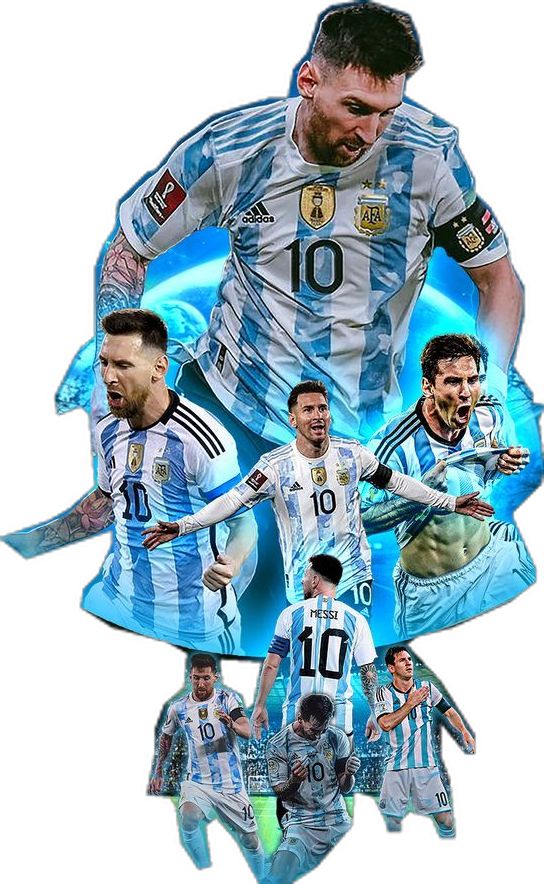 a collage of soccer players is featured in this graphic art work, including the number 10