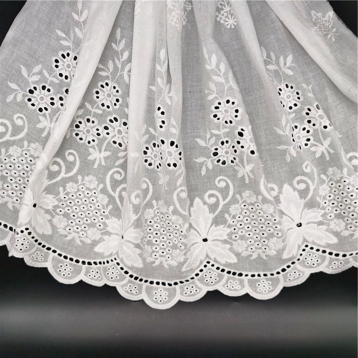 Wide : 135cm  Listing is for 1 yard long.  It will cut as one piece continue if order more than 1 quantity. Exquiste cotton lace fabric, perfect for wedding dress, party apparel, bridal veil, curtain, table runner, costume design, photography backdrop, home decor and any kind of sewing craft. Wholesale acceptable ! Pls contact with me to get discount if you want large quantity. There are many versions of completely different quality on the market but with similar style. We only sell the superior quality because you deserve to it. Cotton Lace Fabric, New Embroidery, Party Kleidung, For Wedding Dress, Dress Costume, Bridal Veil, Cotton Lace, Dress Party, Embroidery Flowers