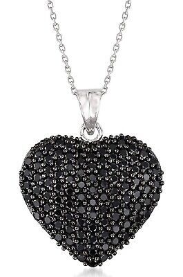 Pair it with your casual or formal attire. Heart Necklace Charm Stainless Steel New. SPINEL IN STERLING SILVER — 4.00 ct. t.w. black spinel heart pendant necklace in sterling silver. 4.00 ct. t.w. round spinels. Black Heart Necklace, Necklace Charm, Black Spinel, Formal Attire, Black Heart, Heart Pendant Necklace, Heart Necklace, Heart Pendant, Charm Necklace