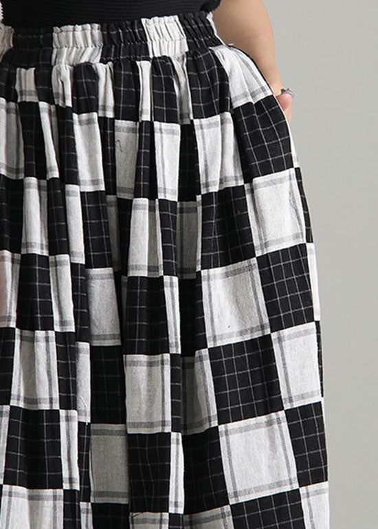 Chic Colorblock Elastic Waist Plaid Skirt Spring Spring Fabric, Clothes To Make, Plaid Skirt, Plaid Skirts, Nike Outfits, Summer Tops, Cotton Tops, Work Outfits, Cropped Pants