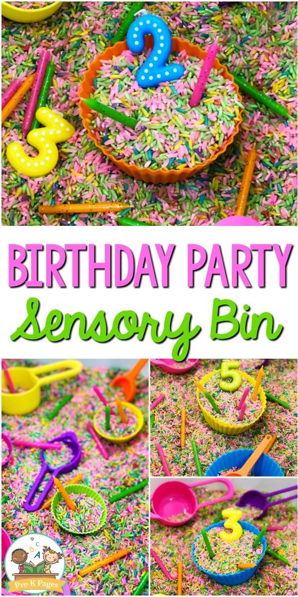 a birthday party with sprinkles and confetti