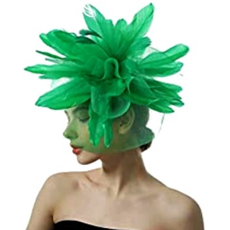 This One Speaks For Itself! And It Screams Glamour Style Class Sophistication Bold Boss And High Fashion! It's Unique And Fabulous! Feather Trim Costume Hats For Evening Events In Spring, Feather Trim Costume Hats And Headpieces For Spring Evening, Spring Evening Costume Hats With Feather Trim, Fitted Party Headpiece With Ostrich Feathers, Chic Fascinator With Feathers For Races, Spring Party Feather Trim Fascinator, Fitted Feather Trim Party Headpiece, Fitted Feather Trim Headpiece For Party, Ostrich Feather Headpiece For Kentucky Derby Party