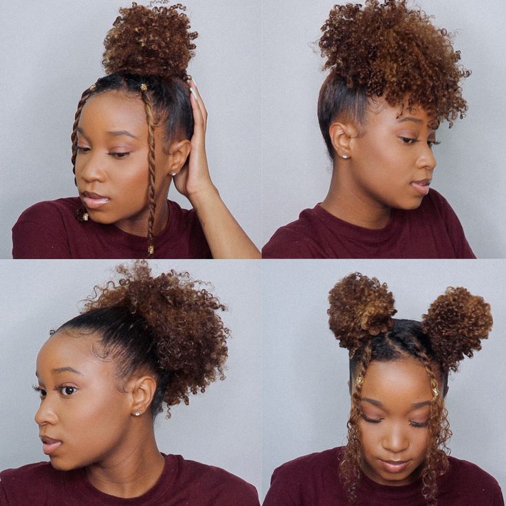 Black Girls Natural Hair, Quick Natural Hairstyles, Easy Natural Hairstyles, Natural Hairstyles For Black Women, Cabello Afro Natural, Hairstyles Quick, Cute Natural Hairstyles, Protective Hairstyles For Natural Hair, Quick Natural Hair Styles