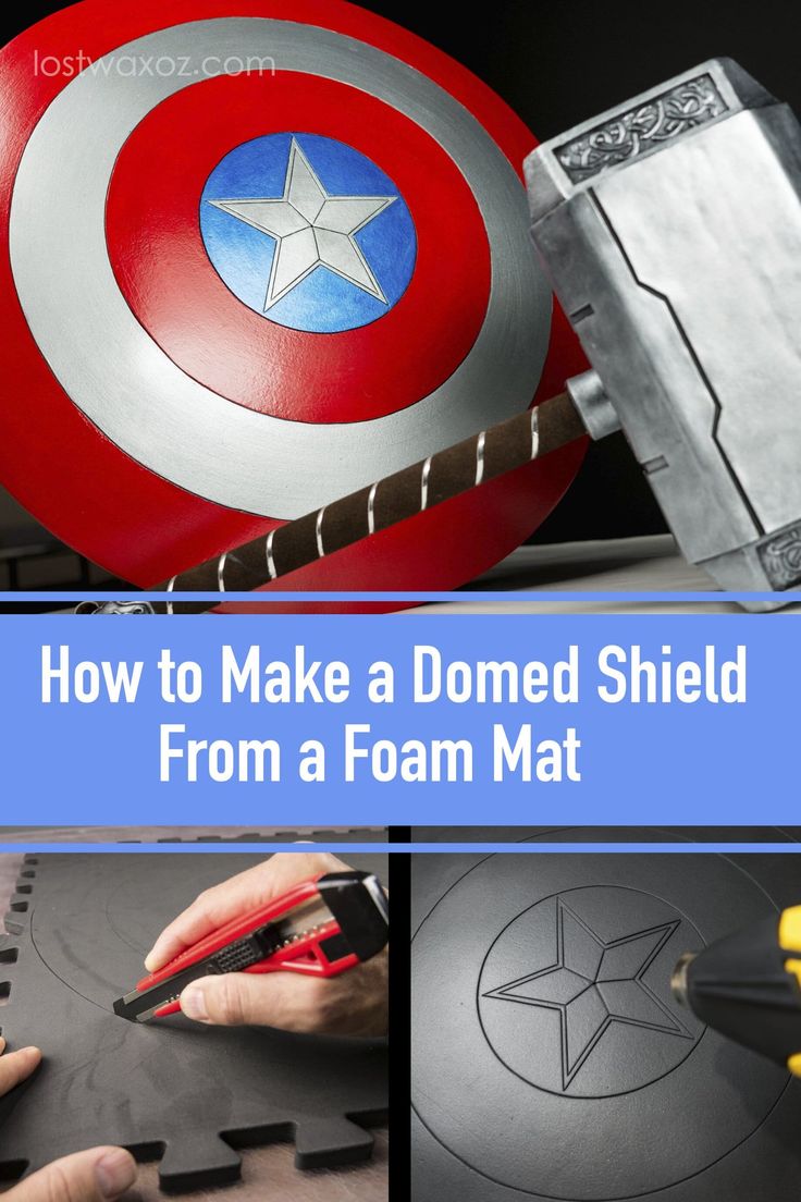 how to make a domed shield from a foam mat with instructions for making it