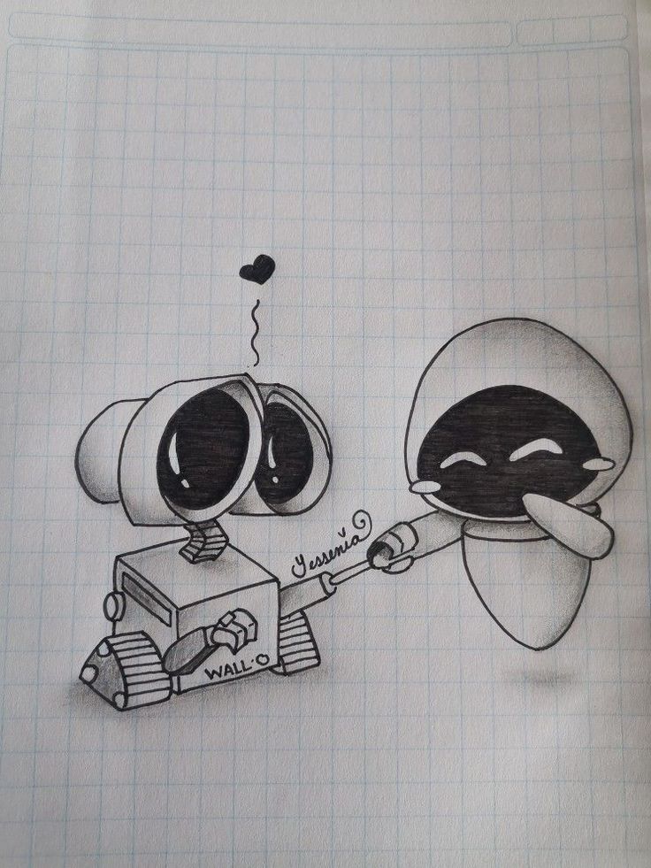 an image of two cartoon characters shaking hands with each other in pencil and graph paper