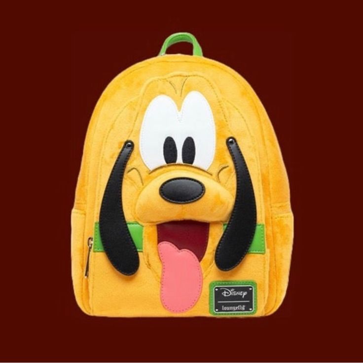 Loungefly Disney Pluto Plush Cosplay Mini Backpack Brand New - With Tags Zip Around Closure Adjustable Straps Dimensions 10.5h X 9w X 4.5d Character Style Backpack For Disney Fan Events, Disney Yellow School Bag, Yellow Disney School Bag, Themed Cosplay Backpack, Disney Backpack With Case For School, Disney Backpack For School With Case Included, Disney Mickey Mouse Standard Backpack, Character Style Travel Backpack, Character Style Standard Backpack For Travel