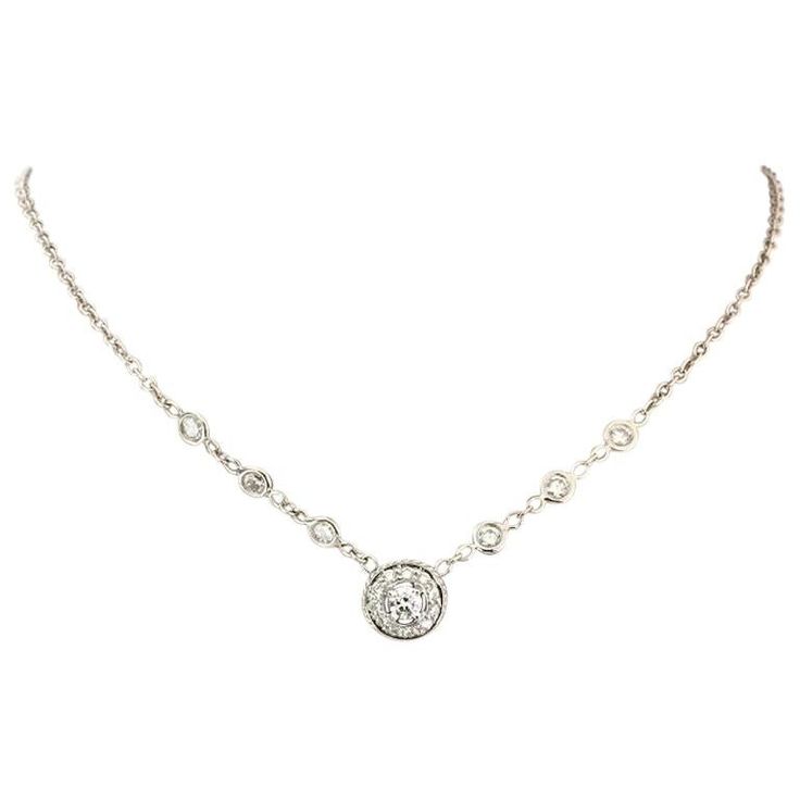 White Gold Diamonds, Gold Diamond, Penny, Jewelry Necklace Pendant, Diamond Necklace, Jewelry Necklaces, White Gold, Pendant Necklace, Chain