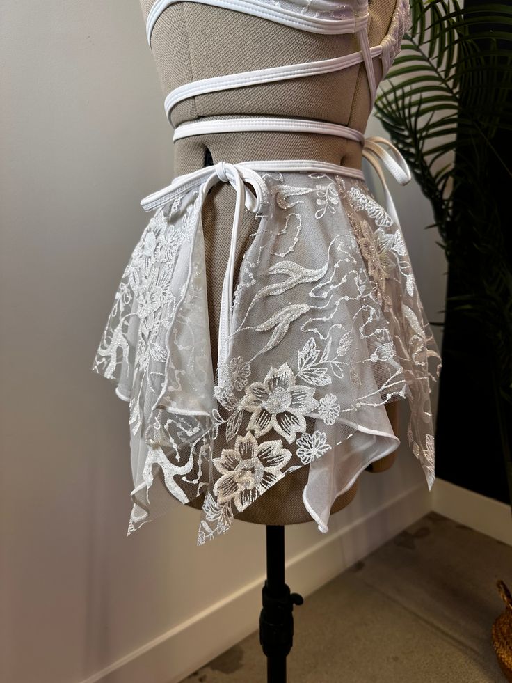 Elevate your rave wardrobe with our Seraphina Fairy Skirt. A versatile, tie-any-way skirt that flatters and fits all your festive moments. Mesh Top Layering, Wrap Skirt Pattern, Handkerchief Style, Fairy Skirt, Fairy Clothes, Rave Outfit, Festival Looks, The Fairy, Style Skirt