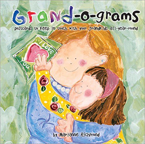 a child hugging another child with the title, grand - ograms practically to keep in touch with your children all year round