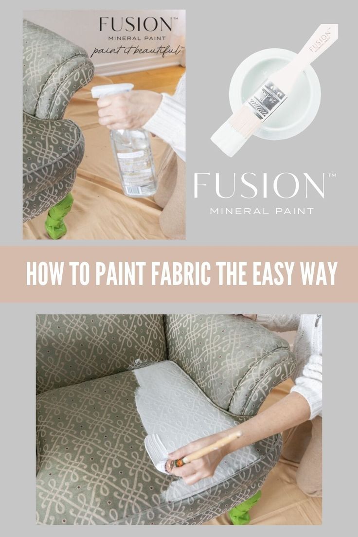 how to paint fabric the easy way with fuson furniture and home decorating supplies