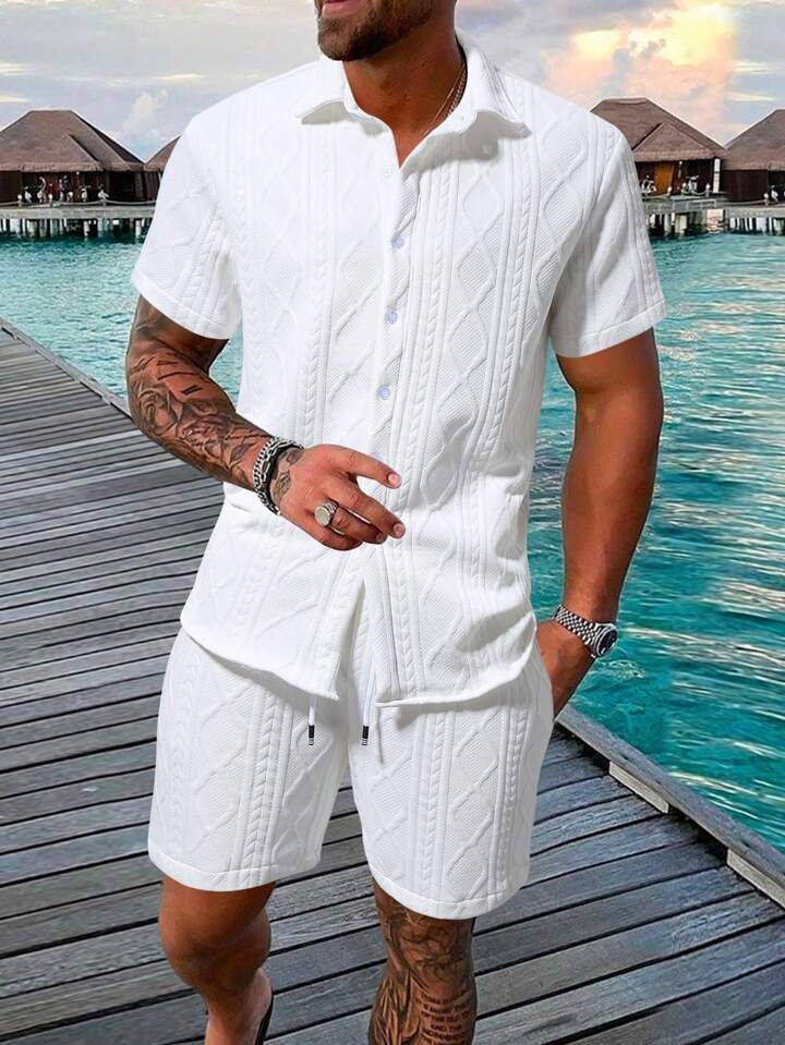 Women's & Men's Clothing, Shop Online Fashion | SHEIN All White Yacht Party Outfit Men, All White Beach Outfit Men, Mens Puerto Rico Outfits, Male Cruise Outfits, Italy Outfits Summer Men, Men All White Outfit Party, Carribean Vacation Outfits Men, Honeymoon Outfits Night For Men, Mexico Outfits Men