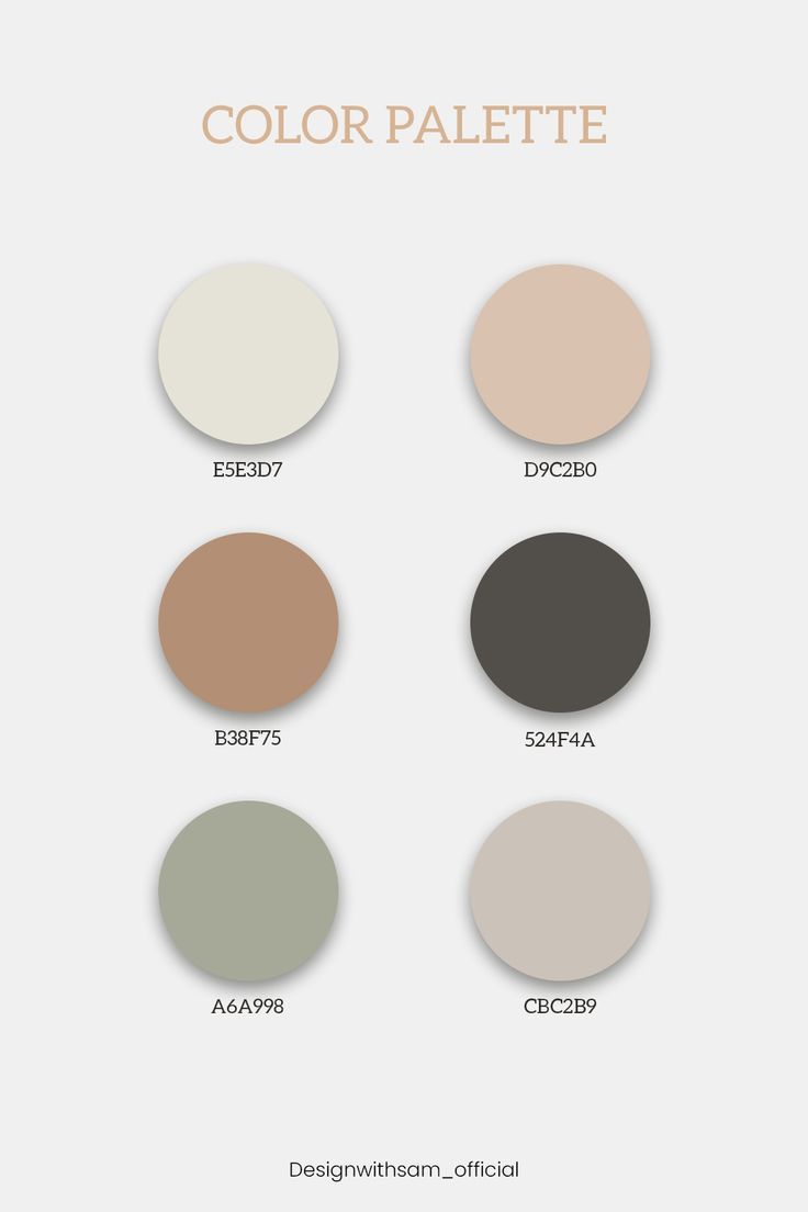 the different shades of paint in this color palette are shown with their names and colors