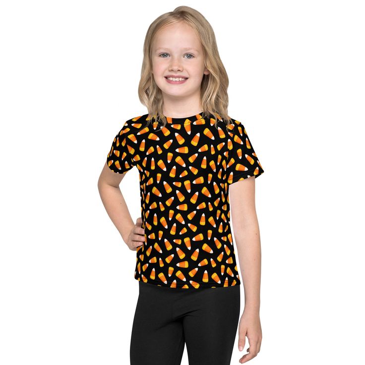 Get a t-shirt for your kids that has it all--colorful design that looks great, and a fit that allows the kiddos to participate in all of their favorite activities and be comfy the whole time. The ultimate kids tee. * 95% polyester, 5% elastane (fabric composition may vary by 1%) * Fabric weight: 6.19 oz/yd² (210 g/m weight may vary by 5% * Premium knit mid-weight jersey * Four-way stretch fabric that stretches and recovers on the cross and lengthwise grains * Regular fit * Crew neck This product is made especially for you as soon as you place an order, which is why it takes us a bit longer to deliver it to you. Making products on demand instead of in bulk helps reduce overproduction, so thank you for making thoughtful purchasing decisions! Casual Crew Neck T-shirt For Playwear, Playful Printed Short Sleeve T-shirt, Playful Short Sleeve T-shirt With All Over Print, Unisex Short Sleeve T-shirt For Playwear, Playful Unisex T-shirt With Character Print, Fun Graphic Print T-shirt For Playwear, Playful T-shirt With All Over Print And Short Sleeves, Playful Unisex Pre-shrunk T-shirt, Playful Orange Crew Neck Top