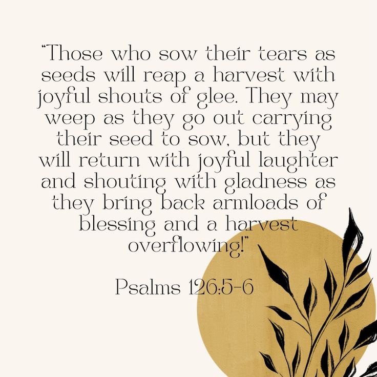 a quote from the bible with an image of a plant