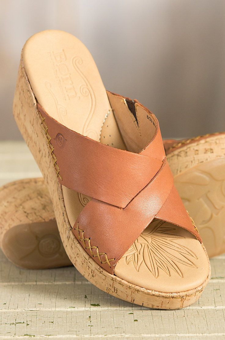 Step into the Larina for the comfort and versatility of a well-fashioned sandal. Our leather-wrapped wedge is feminine yet sturdy. Leather Wedge Sandals, Leather Wedges, Cork Wedge, Wedge Sandals, Wedges, Sandals, Free Shipping, Leather