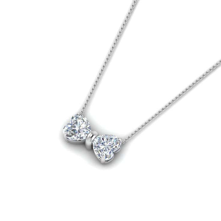 Style: Heart Bowknot Occasion: Wedding Anniversary Christmas Birthday Mother's Day Valentine Day Best For: Daughter Mother Grandmother Wife Sister Girlfriend Shimmering with your affection, this Pendant shoots straight to her heart. Crafted in sterling silver, The 2 heart bow diamond necklace splendidly portrays two heart shaped diamonds placed in opposite direction forming a bow type pattern. Two hooks are provided in the pendant for suspending it in a chain, Elegant and feminine, this stylish Daughter Mother, Sister Wife, Swarovski Stones, Stylish Bracelet, Heart Shaped Diamond, Two Hearts, Stone Heart, Silver Rose Gold, Sterling Silver Necklace