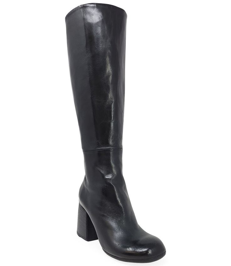 Description: MADISON MAISON BLACK LEATHER ROUND TOE KNEE HIGH BOOT Composition: 100% Leather Upper, 100% Leather Lining, 100% Leather Sole Measurements Shaft Height: 15 in. Heel Height: 3.5 in. True to Size Color: BlackProduct ID: FP01AMade in Italy Vogue Italia, Knee High Boots, Fashion Boutique, Over Knee Boot, Black Boots, Knee High, Heeled Boots, Heel Height, Leather Upper