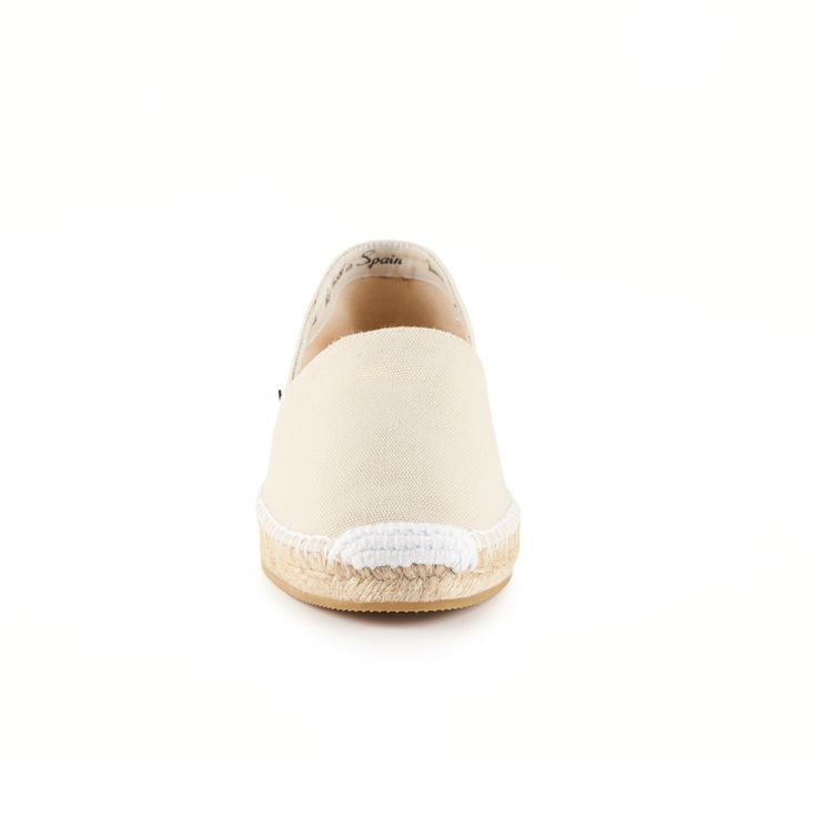 Begur Canvas Slip on Espadrilles - Beige - VISCATA Cream Slip-on Espadrilles With Woven Sole, Espadrille Slip-ons With Rubber Sole And Round Toe, Summer Loafers With Rubber Sole, Summer Loafers With Rubber Sole And Flat Bottom, Beige Closed Toe Espadrilles With Woven Sole, Beige Slip-on Espadrilles With Textured Sole, Beige Espadrille Slip-ons, Classic Slip-on Espadrilles With Stitched Sole, Natural Espadrilles With Woven Sole And Round Toe