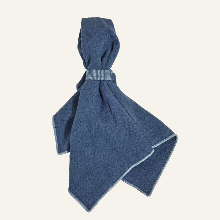 an image of a blue scarf on a white background