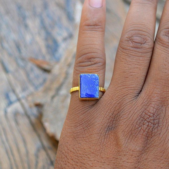 Lapis Lazuli gold ring, 14k yellow gold Lapis Lazuli ring, Lapis Lazuli jewelry,romantic gift, gold ring, gift fot her, cushion lapis stone Lapis is known to activate the third eye chakra and is said to enhance intuition and psychic ability. Lapis is also said to help concentration, absorption and digestion of knowledge, and in teaching skills. The 14K yellow solid gold bezel and solid yellow gold ring are both shined to an extremely high polish. All rings are packaged and shipped in a beautiful Yellow Gold Lapis Lazuli Gemstone Rings, Yellow Gold Rings With Lapis Lazuli Gemstone, Elegant Lapis Lazuli Ring Jewelry, Gold Lapis Lazuli Gemstone Rings, Gold Rings With Lapis Lazuli Gemstone, Lapis Lazuli Gemstone Rings Fine Jewelry, Fine Jewelry Lapis Lazuli Gemstone Rings, Classic Lapis Lazuli Ring As Gift, Classic Lapis Lazuli Ring As A Gift