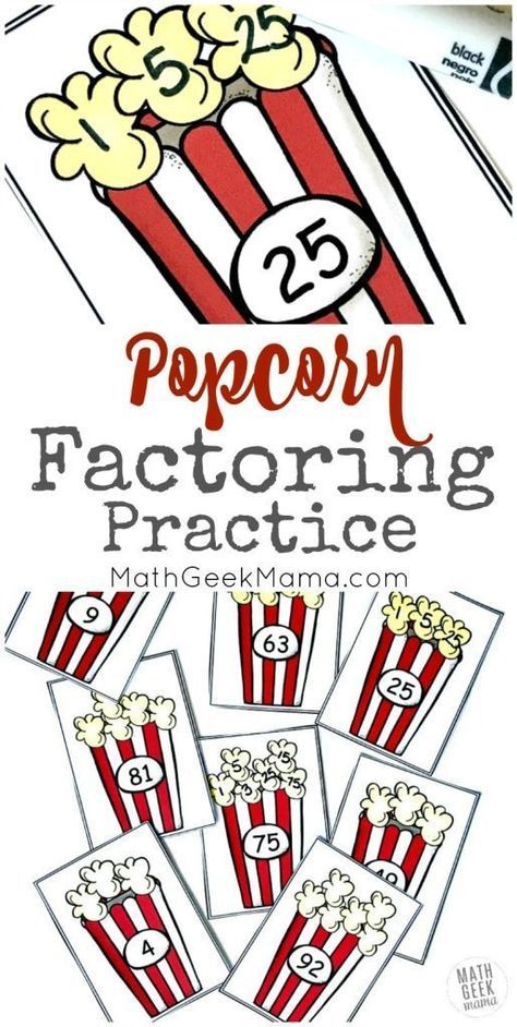 popcorn fractioning practice for kids to learn how to count the numbers in front of them