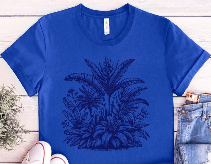 Plants are wonderful! Blue is wonderful too! :D  --- Unisex Lightweight Tee --- Check the size chart in images for sizing!! Lush Plants, Blue Plants, Gifts For Nature Lovers, Nature Lover, Lush, Graphic T Shirt, Gender Neutral, Graphic Tshirt, Size Chart