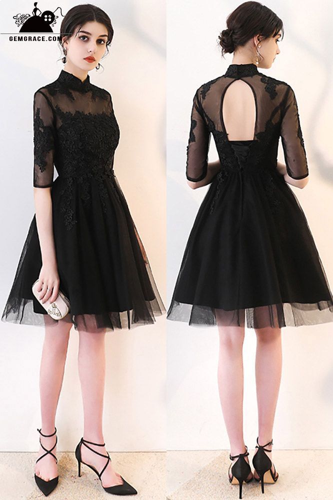 Only $84, Cheap Homecoming Dresses Retro Little Black Lace Homecoming Party Dress with Collar #MXL86057 at GemGrace. View more special Special Occasion Dresses,Homecoming Dresses,Cheap Homecoming Dresses,Short Homecoming Dresses,Black Homecoming Dresses,Long Sleeve Homecoming Dresses,Cute Homecoming Dresses,Modest Homecoming Dresses now? #GemGrace To buy delicate gowns at affordable prices. Over 399 new styles added, shop now to get $5 off! All free shipping! Black Dress For Banquet During Prom Season, Black Dresses For Banquet And Prom Season, Black A-line Mini Dress For Wedding, Black Formal Dresses For Prom Season, Fitted Black Mini Dress For Wedding, Black Formal Dresses For Prom, Fitted Black Prom Dress, Black Evening Prom Dress, Black Mini Dress For Wedding And Prom Season