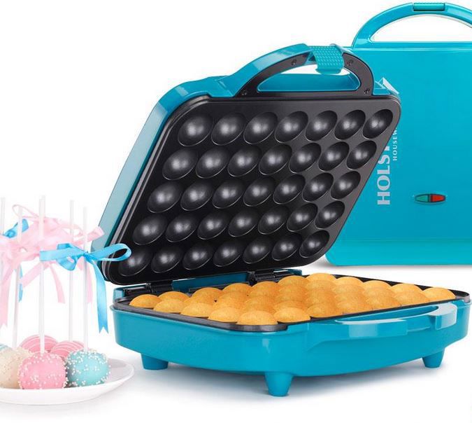 the waffle maker is ready to be served with desserts and ice cream cones