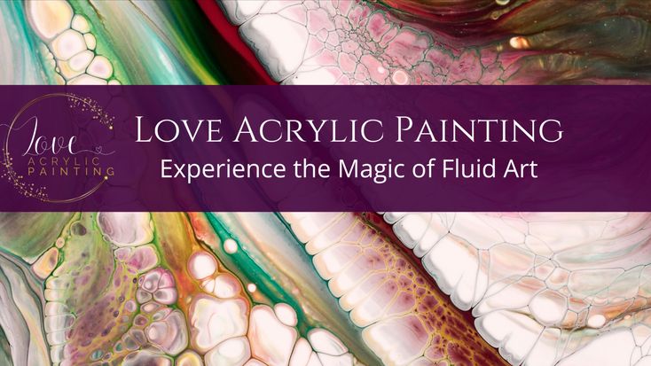 Love Acrylic Painting | Fluid Art | Texture Art