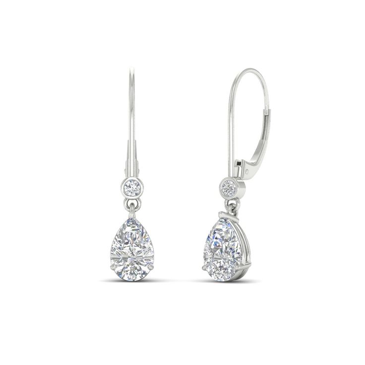 Round And Pear cut stones of 3.05 Total Carat Weight with Clarity SI2 and Color G in a prong and bezel setting. This 3 Ct Round And Pear Diamond Lever Back Drop Earrings can also be acquired in a variation of metals and gemstones of your desire. Free Shipping Within USA. 1 Year Manufacturing Warranty. 30 Days Return Policy with Lifetime Upgrade. Easy Returns and Financing Available. Receive your merchandise within 7-10 business days via FedEx or UPS, and Fascinating Diamonds only ships out signature required packages maintaining complete security. We recommend you make your appointment at least three business days in advance and specify the items that you would like to see during your visit. If you are short of time, please call us at 212.840.1811 and we will accommodate special requests.& Pear Cut Diamond, Diamond Dangle Earrings, Back Drop, Pear Diamond, Best Diamond, Pricing Jewelry, Pear Cut, Conflict Free Diamonds, 1 Carat