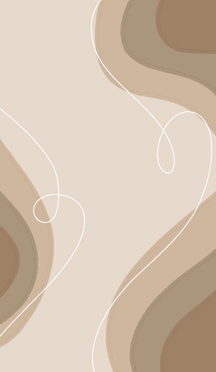 an abstract beige and white background with lines in the shape of swirls or curves