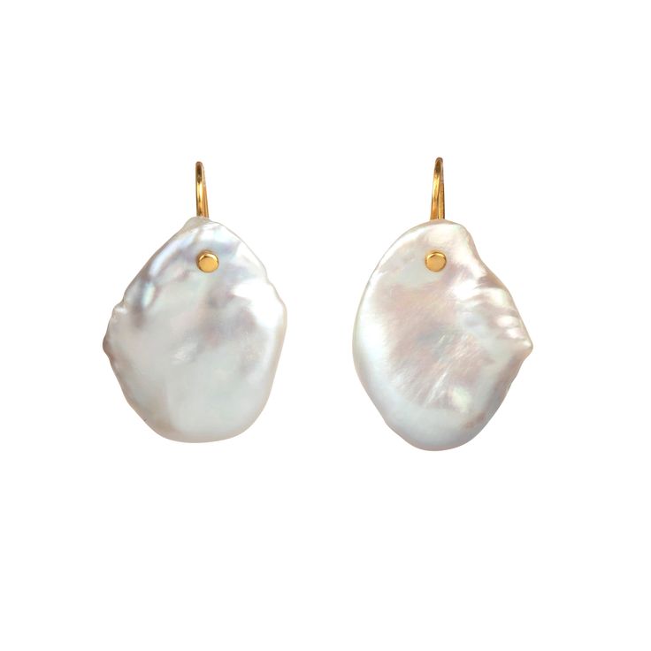 The Sienna Earrings, crafted from exquisite baroque pearls, are available in both silver and gold finishes. Featuring a unique flat shape and vintage style, these earrings offer timeless elegance. Each pair of pearls is uniquely shaped, and we will carefully select the best match for you. Luxury Mother Of Pearl Drop Earrings, Elegant Oval Pearl Earrings With High Luster, Teardrop Akoya Pearl Earrings With Pearl Pendant, Teardrop Akoya Pearl Pendant Earrings, Baroque Pearl White Earrings With Pearl Charm, Luxury Oval Pearl Drop Earrings, Classic Baroque Pearl Earrings For Pierced Ears, Elegant White Pearl Charm Earrings, Elegant Baroque Pearl Earrings With Pendant