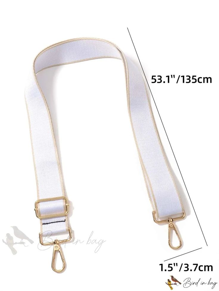 Bird in Bag - Adjustable Canvas Travel Bag Strap Replacement for Womens Bag, School Supplies for School Dorm Room, Outdoor Space White Bag Strap For Everyday, Everyday White Adjustable Bag Strap, Everyday Adjustable White Bag Strap, White Adjustable Bag Strap For Travel, White Adjustable Crossbody Bag Strap, Adjustable White Bag Strap For Everyday Use, White Adjustable Bag Strap As Fashion Accessory, White Adjustable Bag Strap For Fashion Accessory, White Adjustable Bag Strap Fashion Accessory