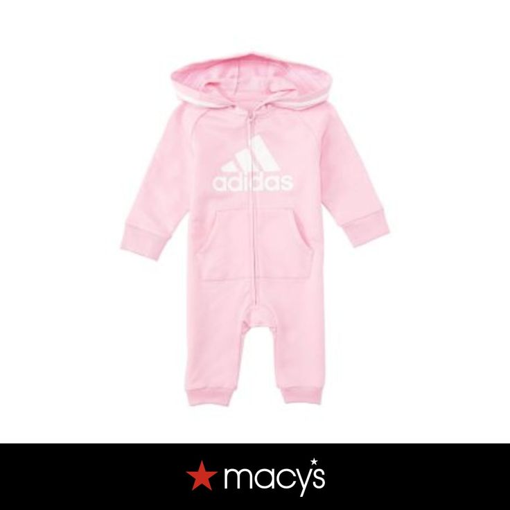 in stock Casual Jumpsuits And Rompers For Winter Playtime, Casual Pink Onesie For Winter, Casual Winter Pink Onesie, Casual Pink Winter Onesie, Casual Pink Hooded Onesie, Adidas Baby, Set Outfit, Girls Long Sleeve